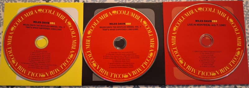 The CD labels have the old Columbia Records label.
