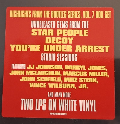 Sticker from the studio recordings LP.