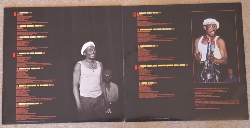 The LP dust jackets include the notes of Marcus J. Moore, photos and track and personnel information.