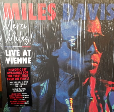 The front cover of Miles Davis Merci Miles! Live at Vienne