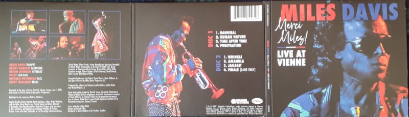 Miles Davis Merci Miles! Live at Vienne CD digipak folded out showing outer covers