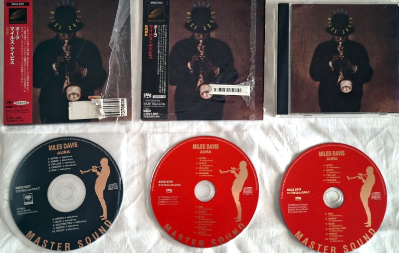 The three versions of Aura from the Sony Music Japan Master Sound Series