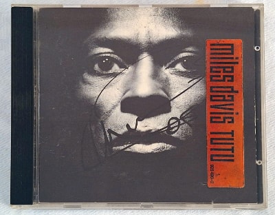 Front cover of the standard CD. The autograph is Marcus Miller’s!