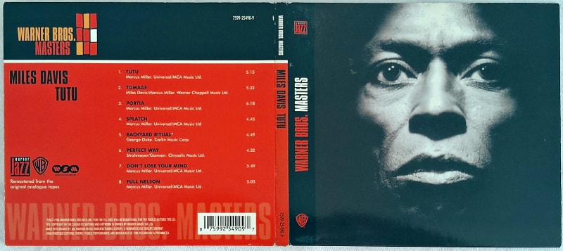 Front and back covers of the Masters Digipak.
