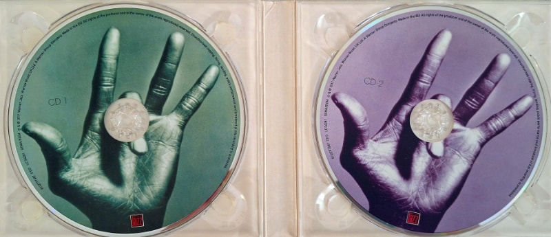A close-up of the Tutu Deluxe CD labels.