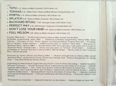 One panel provided information about the studio CD.