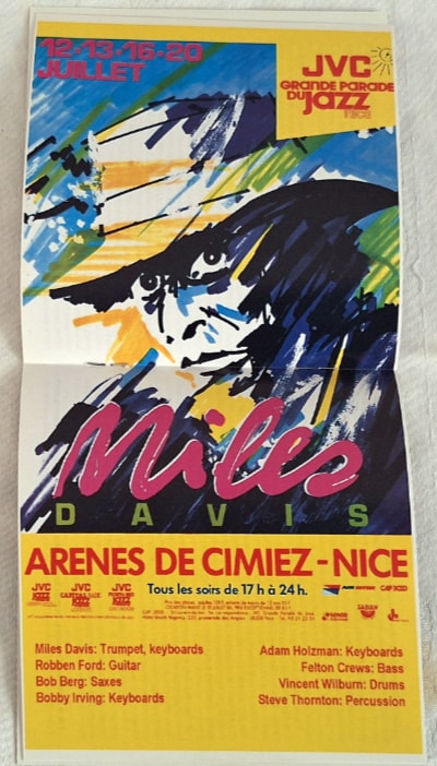 The booklet also included a miniature facsimile of the Nice concert poster.