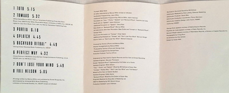It offers the same information as the original CD release, with additional information available to be read on a TV screen.