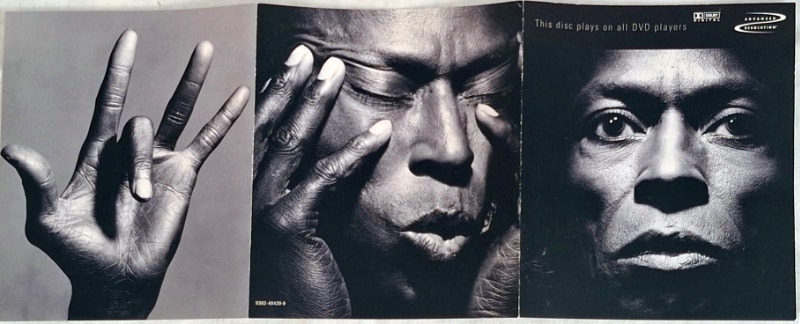 The booklet folds out to reveal three striking images, all taken by Irving Penn.