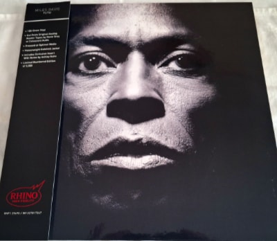 The High Fidelity OBI strip of Miles Davis’ ‘Tutu’ on vinyl.