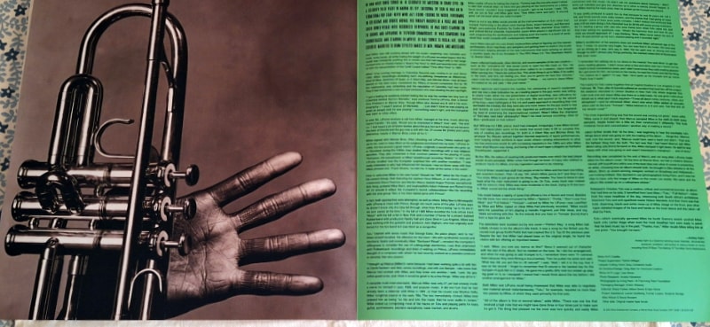 The High Fidelity insert of Miles Davis’ ‘Tutu’ on vinyl.