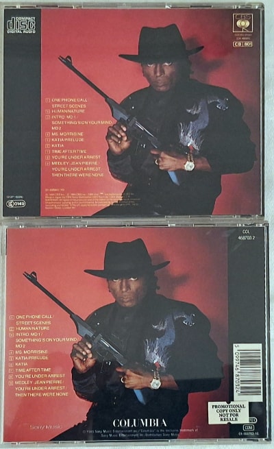 The back cover of the standard CD varies slightly.