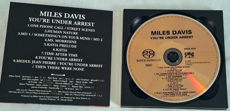 There was no artwork, just credit information and a gold CD.