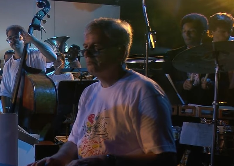 Musicians from the Miles Davis and Quincy Jones band performing in Montreaux.