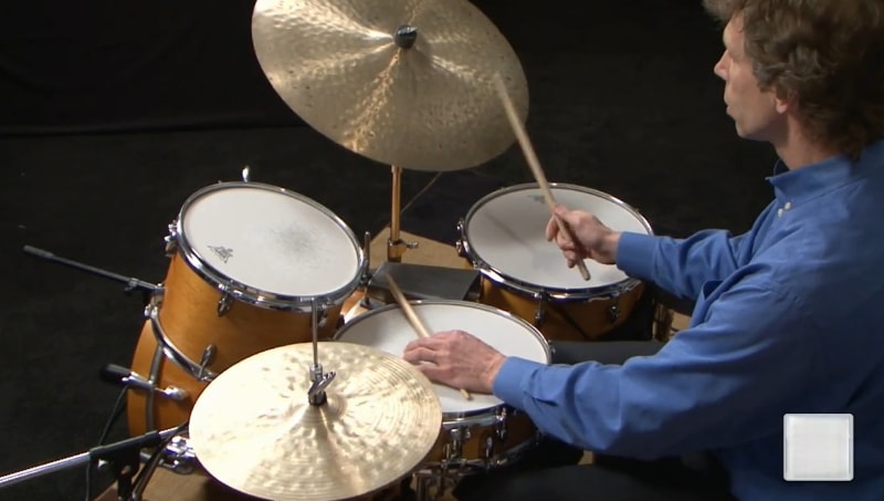 John Riley on the drums.