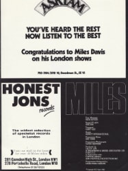 Miles 1982 tour programme