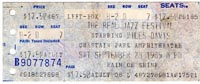 Miles gig ticket