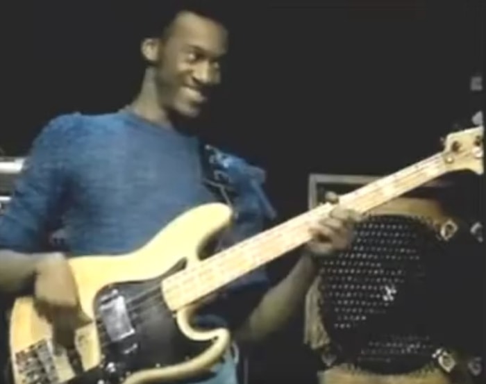 Marcus Miller smiles at Miles