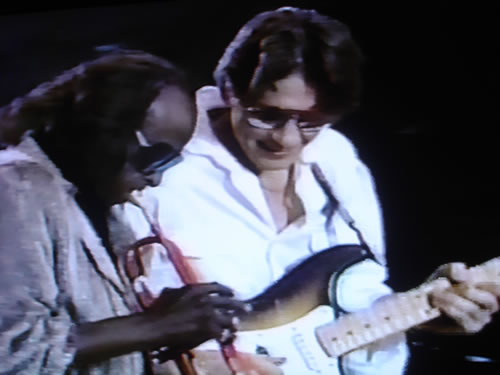 Miles Davis and Robben Ford, Giants Stadium, New Jersey 1986