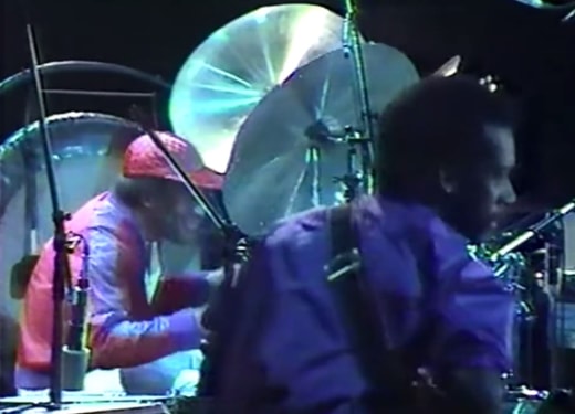 Al Foster and Marcus Miller in Tokyo, October 1981