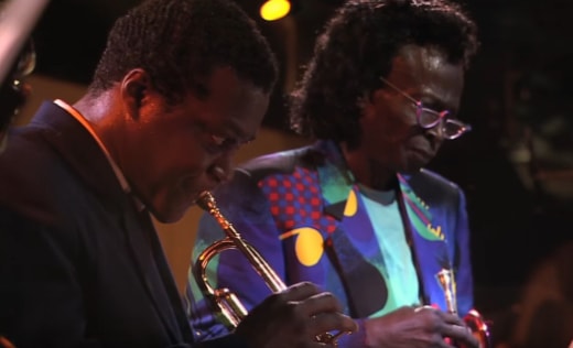 Wallace Roney and Miles at the 1991 Montreux Jazz festival